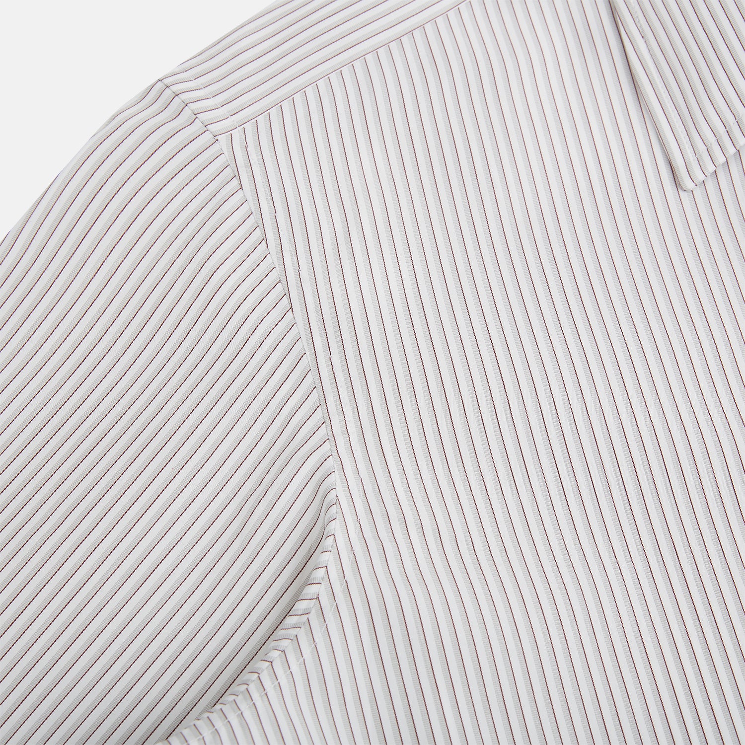 Image 6 of product Coffee and Grey Shadow Pinstripe Westminster Shirt
