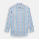 Blue and Navy Combination Check Mayfair Shirt
