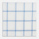 Colony Blue Grid Check Hand-Rolled Handkerchief