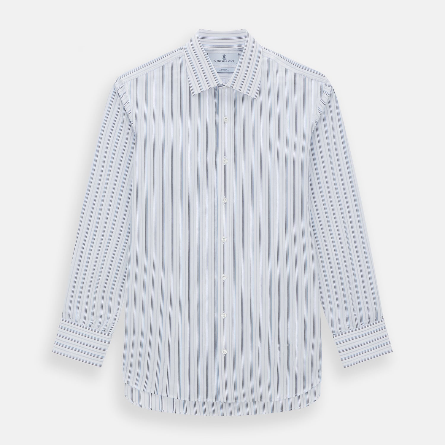 Image 1 of product Blue Fine Multi Pinstripe Mayfair Shirt