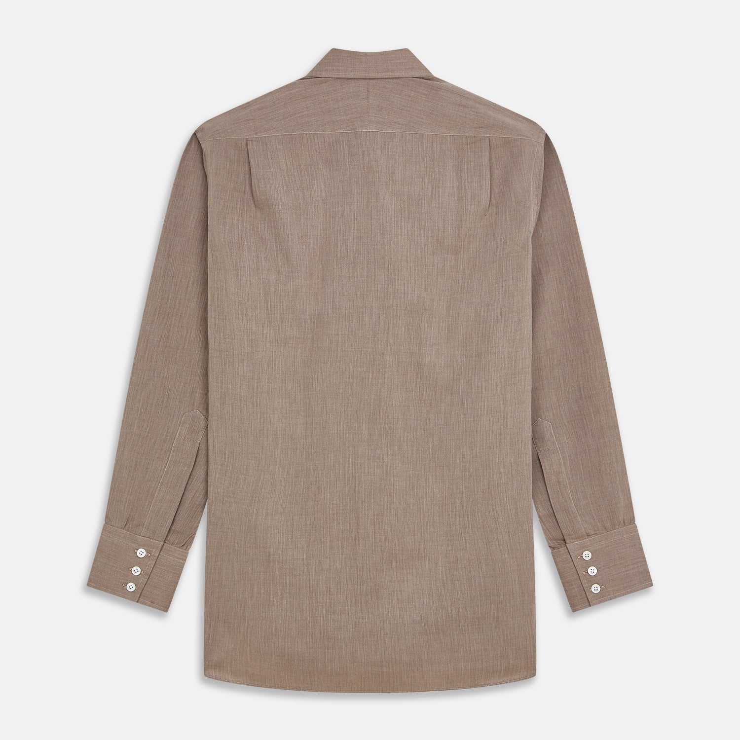 Image 5 of product Camel Cotton Melange Regular Fit Mayfair Shirt