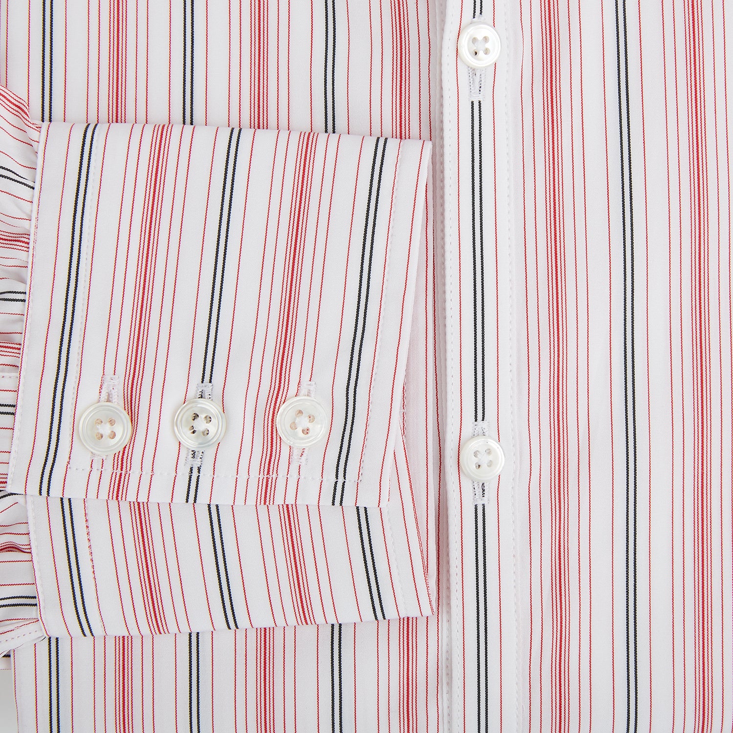 Image 4 of product Red Multi Pencil Stripe Windsor Shirt
