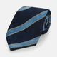 Navy Multi Stripe Silk Tie