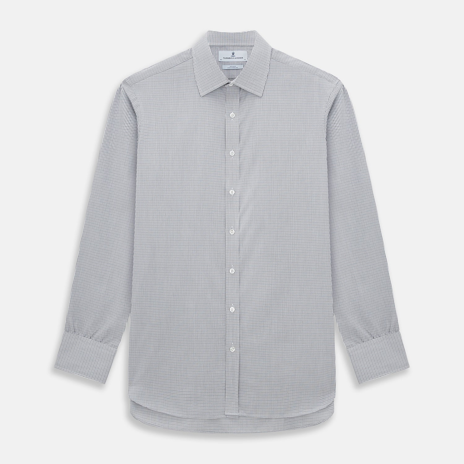 Image 1 of product Midnight Blue Micro  Tattersall Check Mayfair Shirt