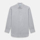 Midnight Blue Micro  Tattersall Check Mayfair Shirt