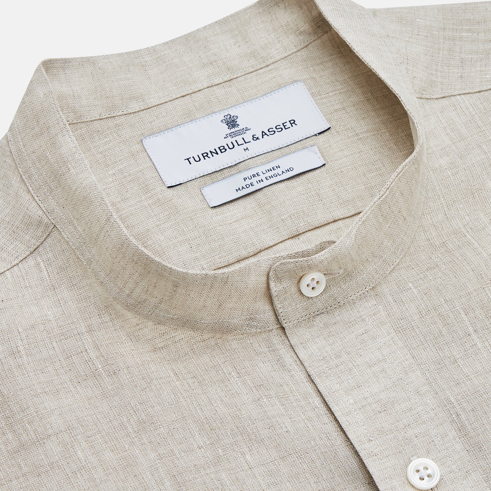 Image 2 of product Light Oatmeal Linen Weekend Fit Unwin Shirt