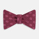 Burgundy Medallion Silk Bow Tie