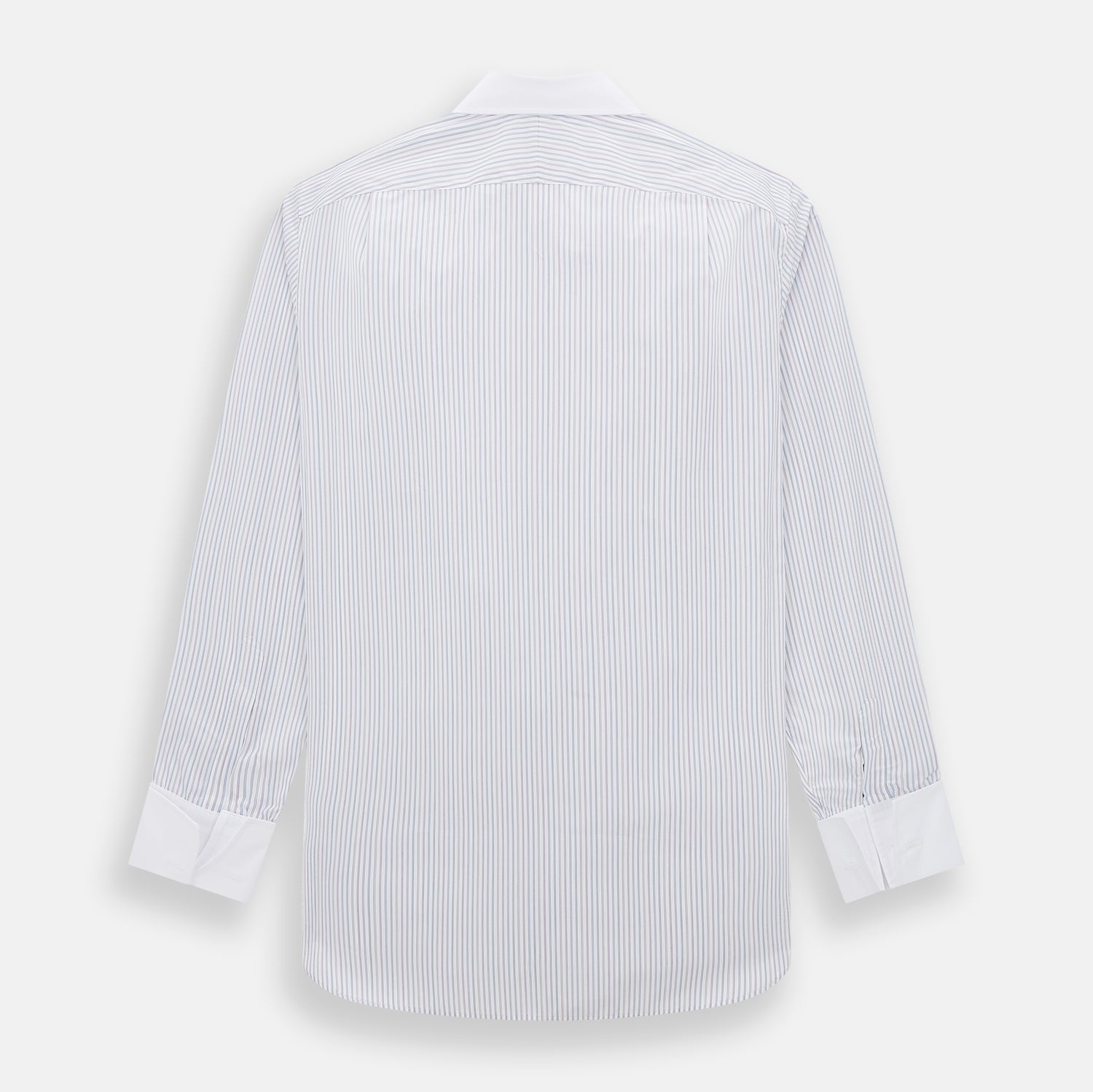 Image 3 of product Multicoloured Music Stripe Shirt with Contrast Collar and Double Cuffs