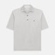 The Turnbull & Asser Pale Pink Polo Shirt is a cotton jersey short-sleeve polo with a collar, three brown buttons on the placket, and a button-flap chest pocket, shown against a white background.