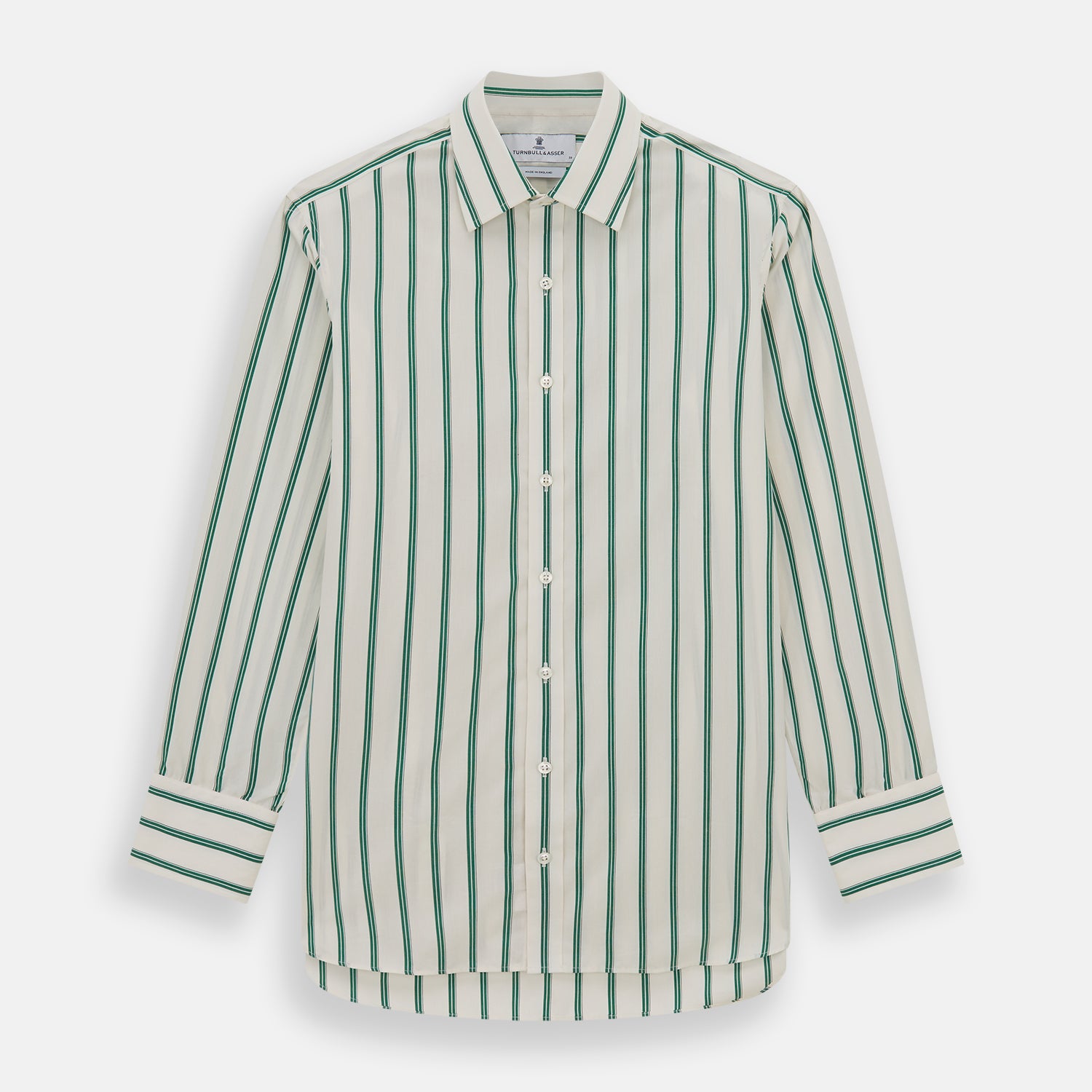 Image 1 of product Green Double Track Stripe Mayfair Shirt