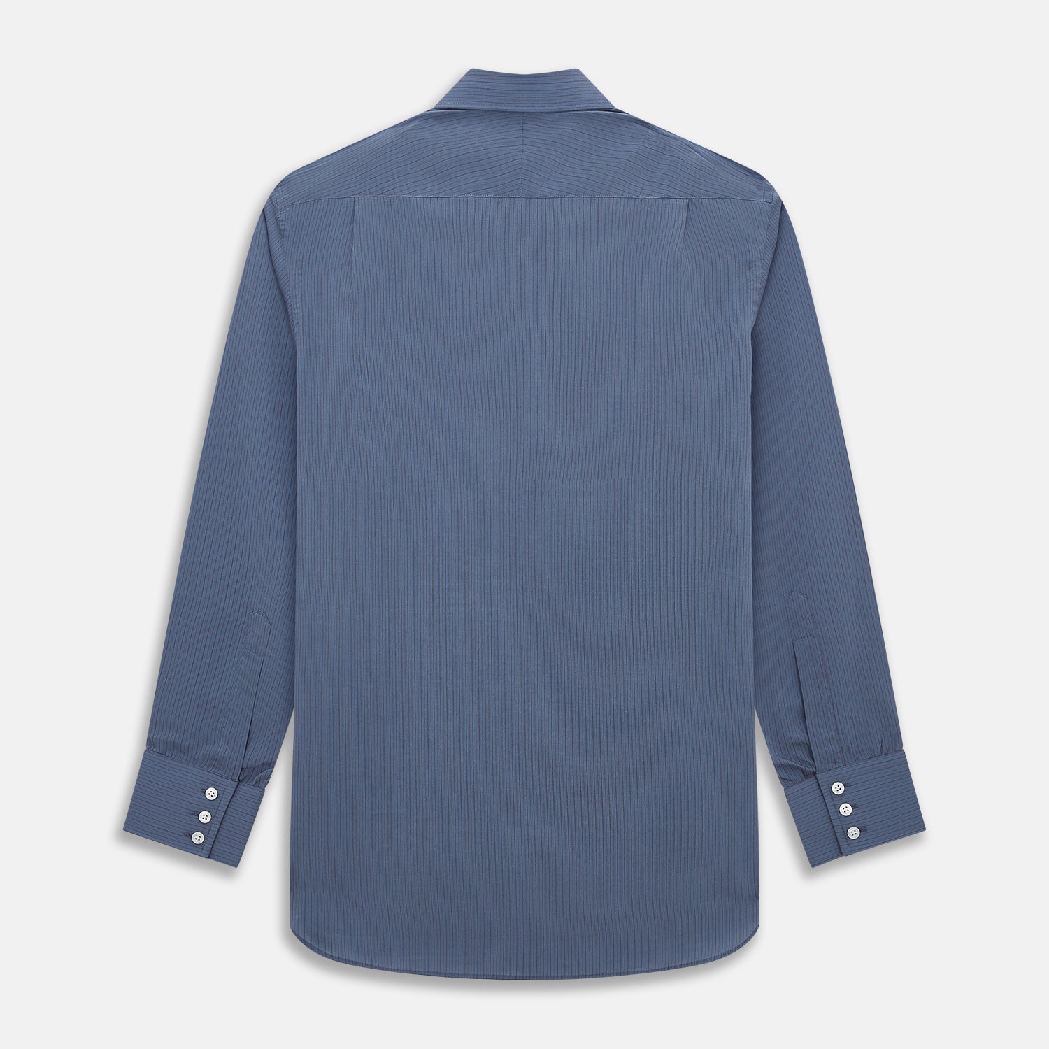 Image 3 of product Mid Blue Red Stripe Regular Fit Mayfair Shirt