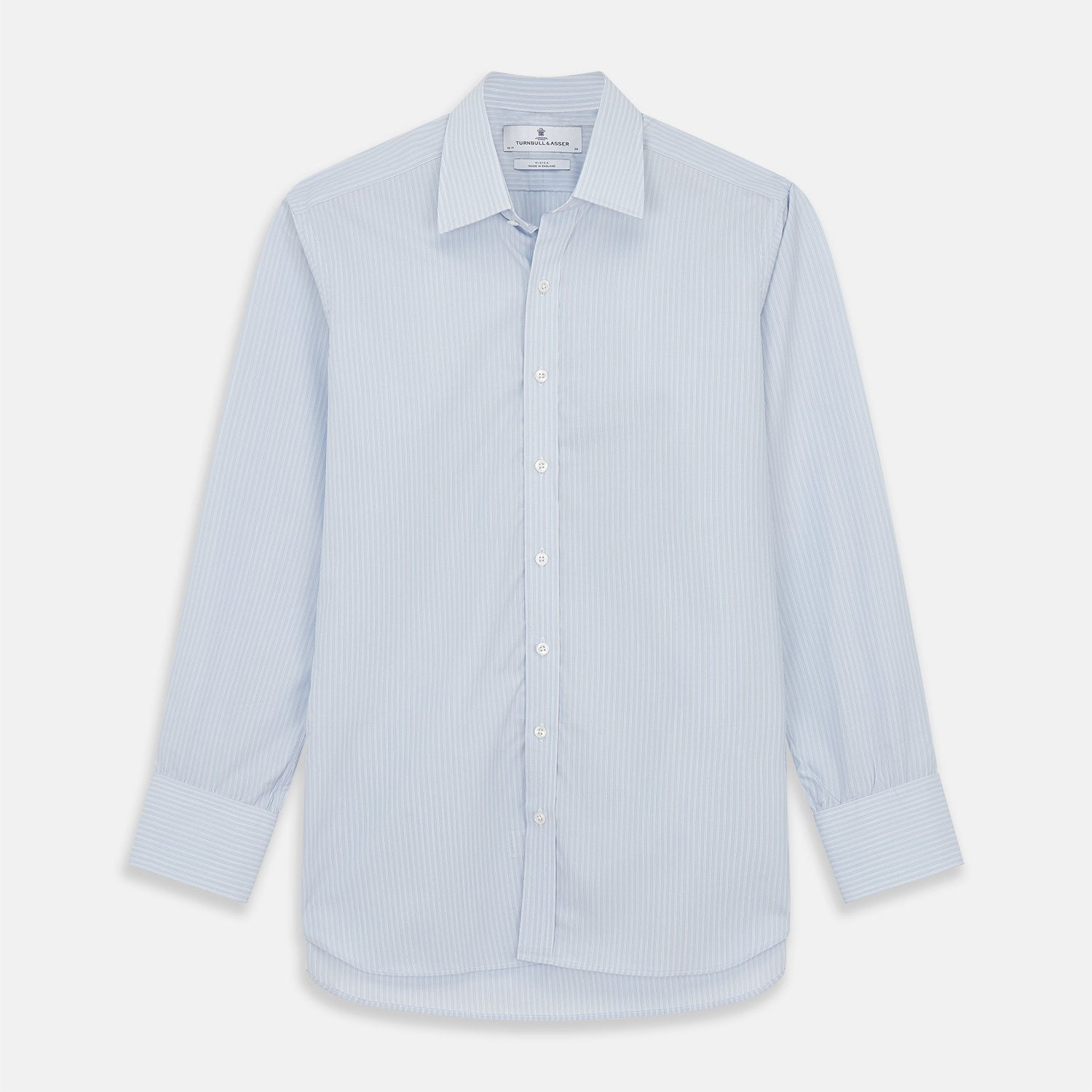 Image 2 of product Pale Blue Stripe West Indian Sea Island Cotton Fabric