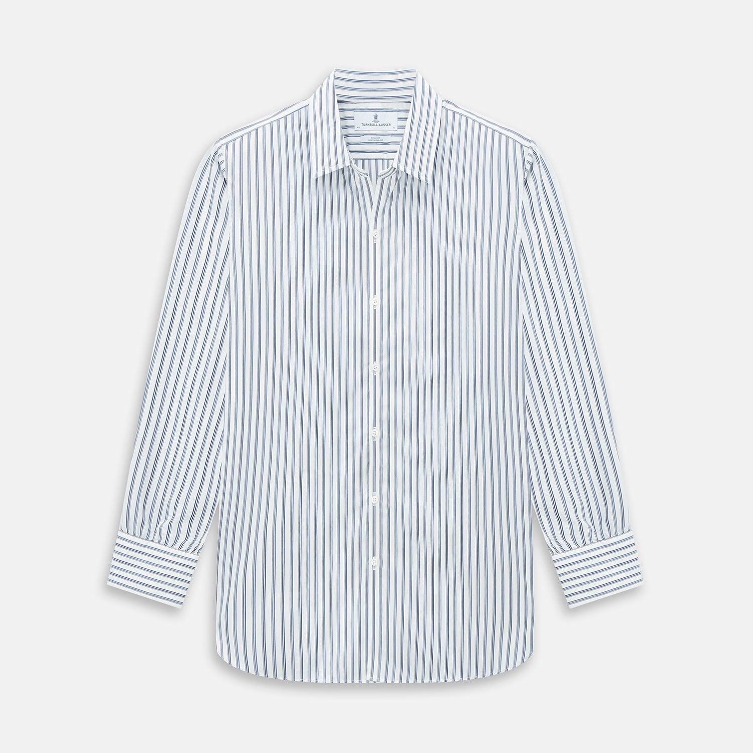 Image 1 of product SAPPHIRE BLUE MULTI TRACK STRIPE WINDSOR SHIRT