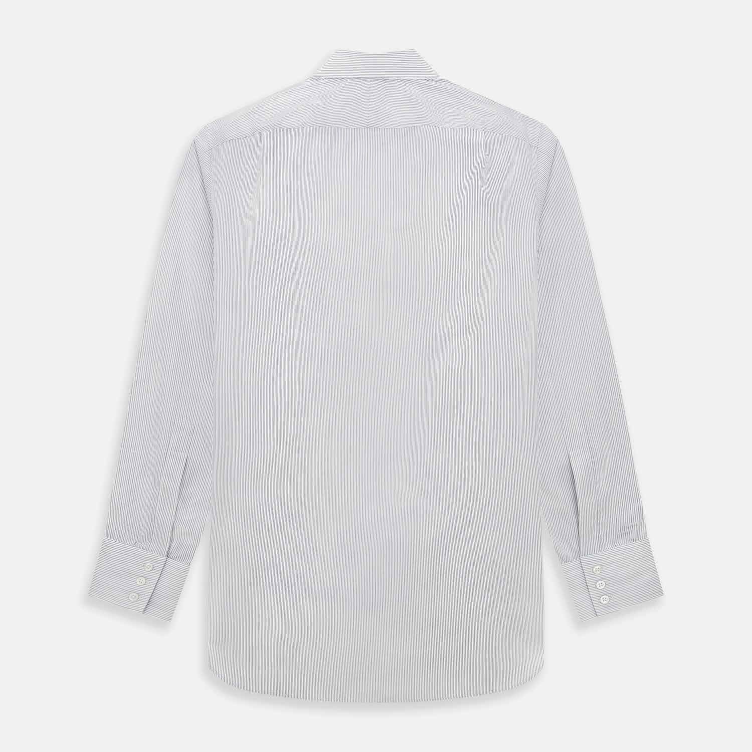 Image 3 of product Midnight Blue and Grey Fine Stripe Mayfair Shirt