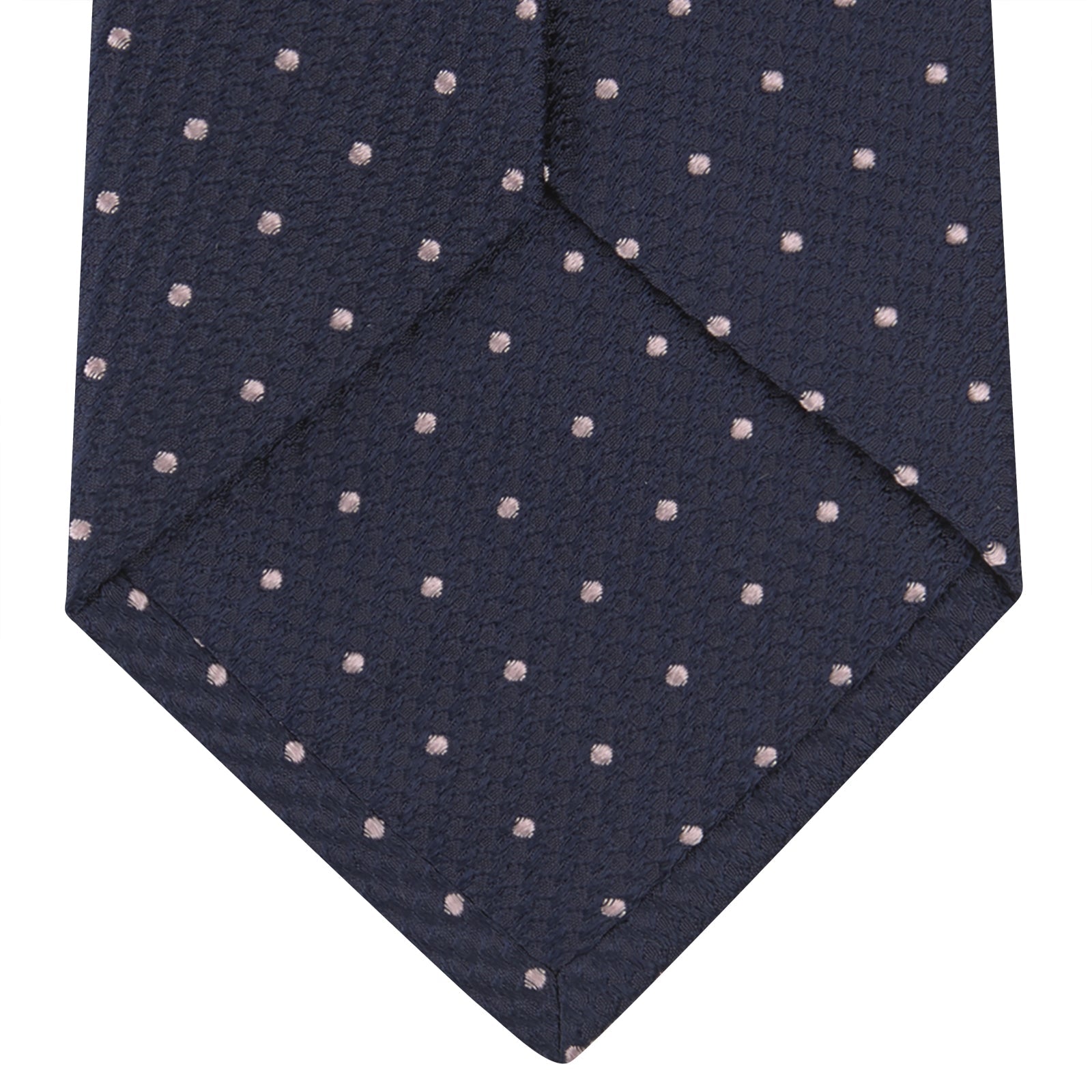 Image 4 of product Navy and Rose Spot Lace Silk Tie