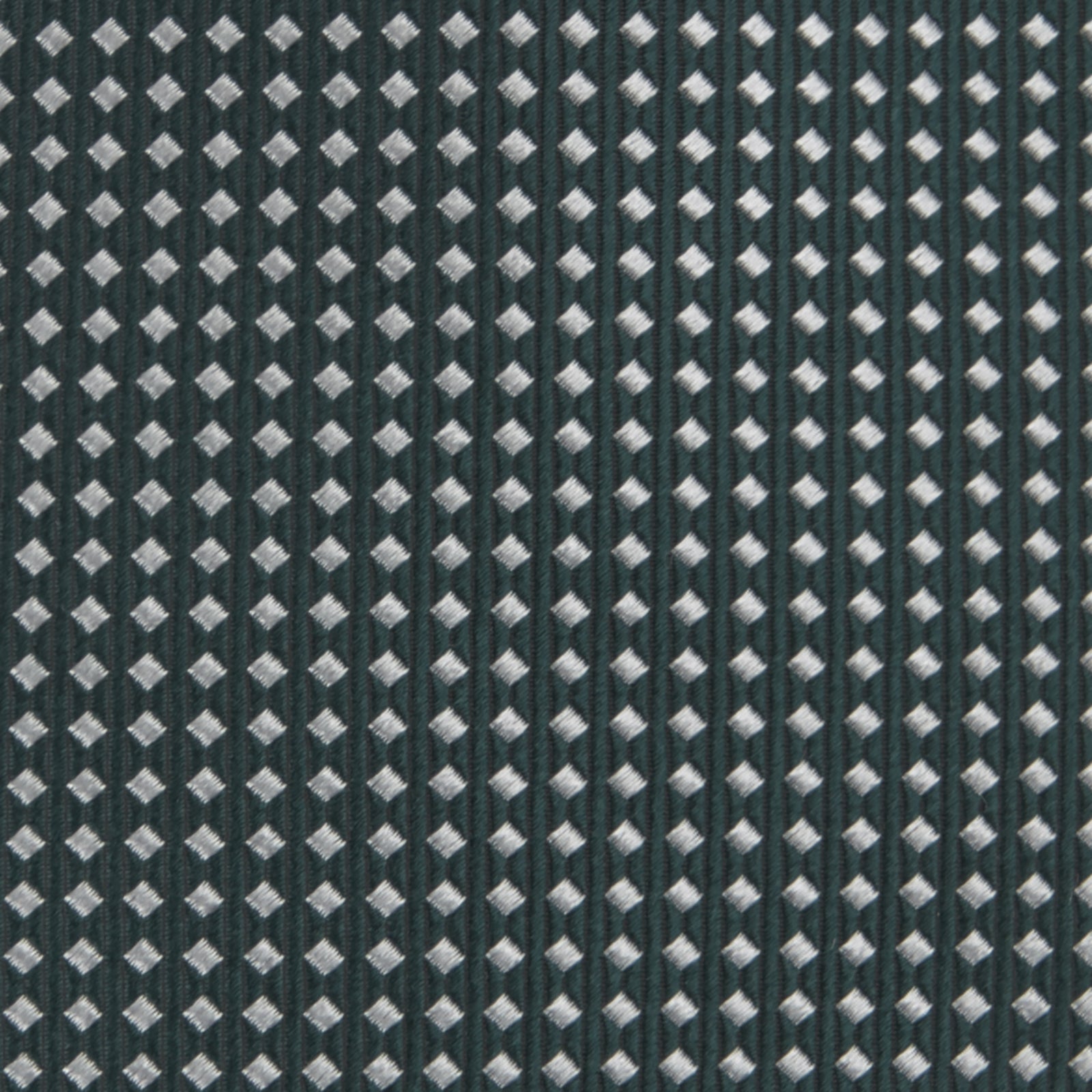 Image 3 of product Forest Green and White Diamond Silk Tie