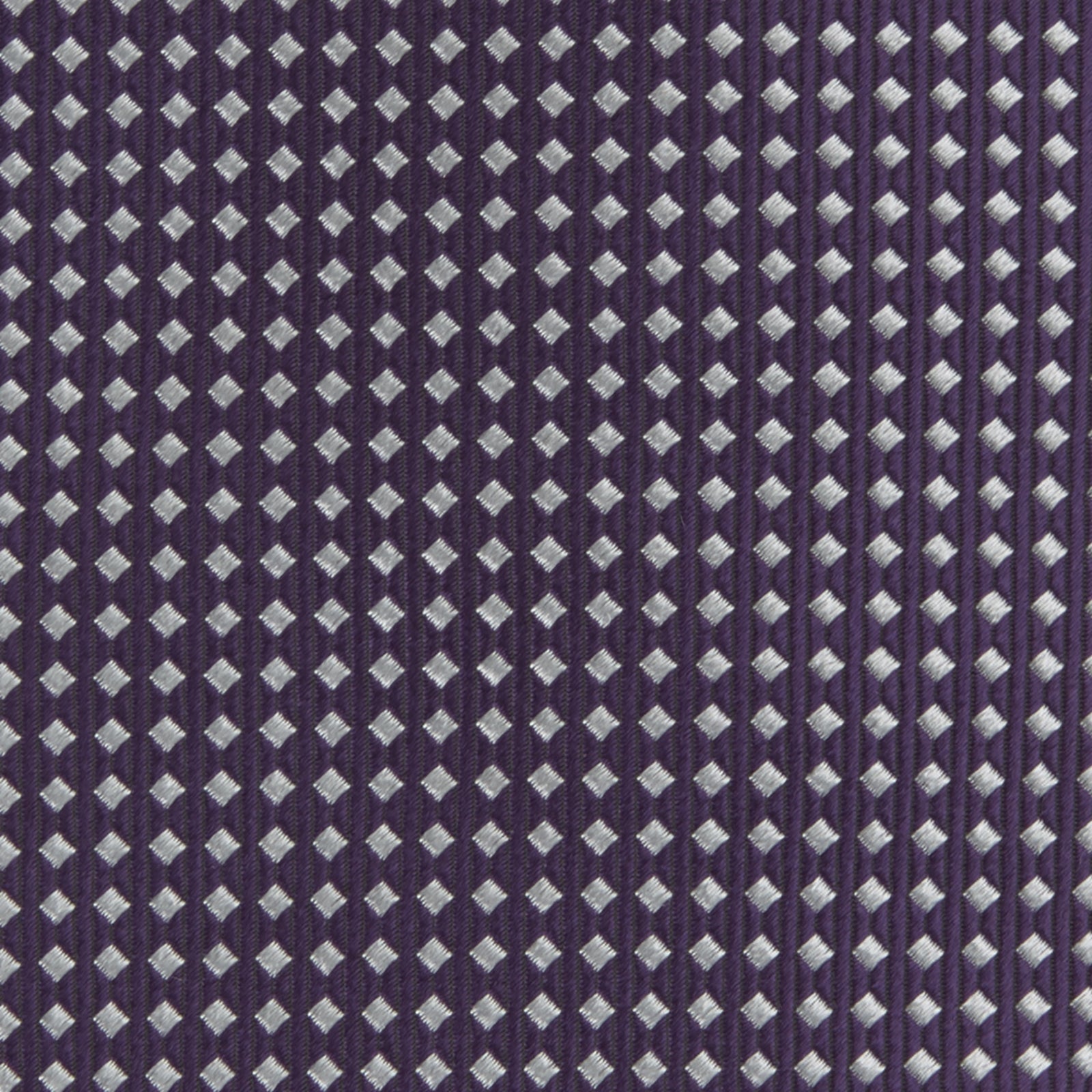 Image 3 of product Plum and White Diamond Silk Tie