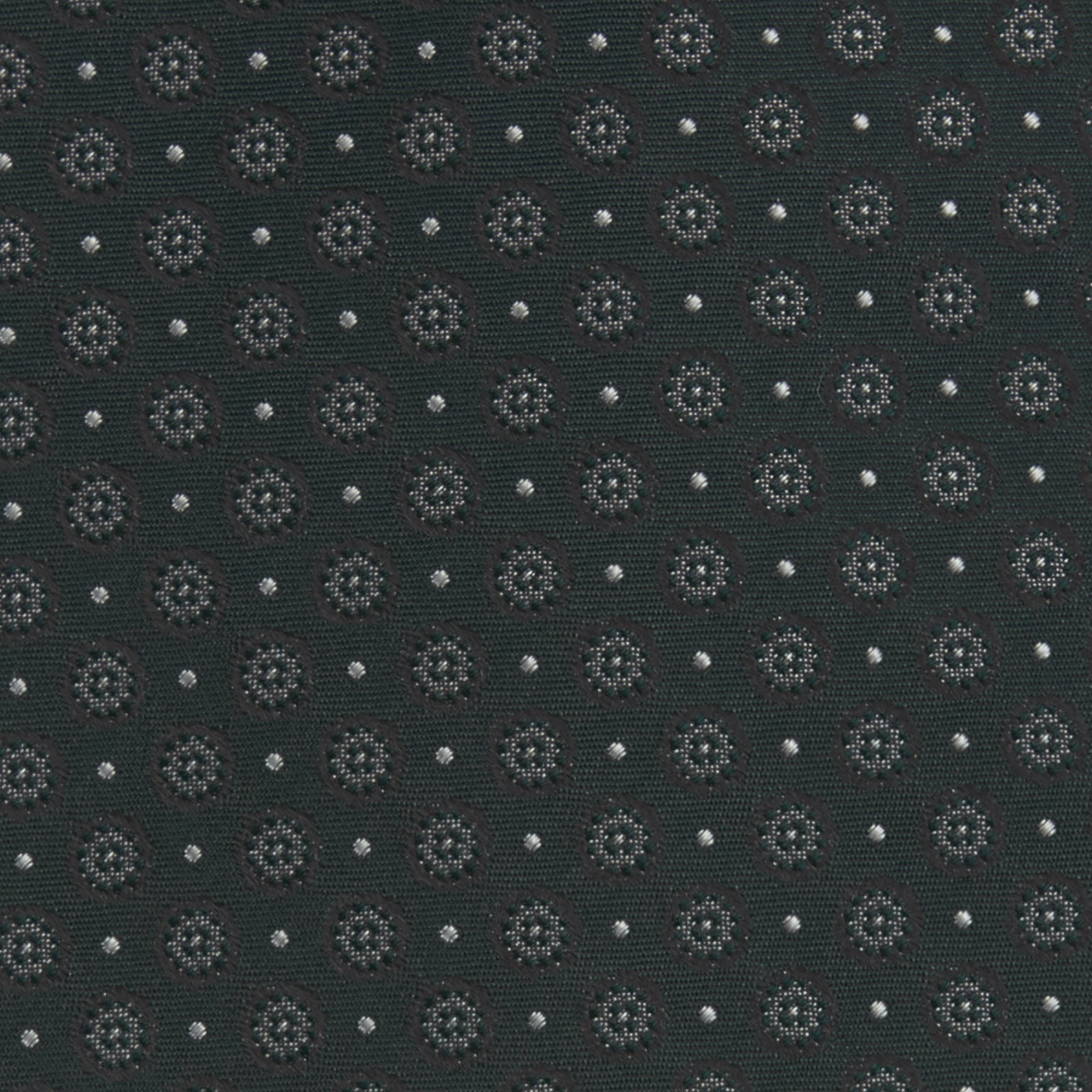 Image 3 of product Forest Green Floral Spot Silk Tie