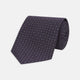 Plum Floral Spot Silk Tie
