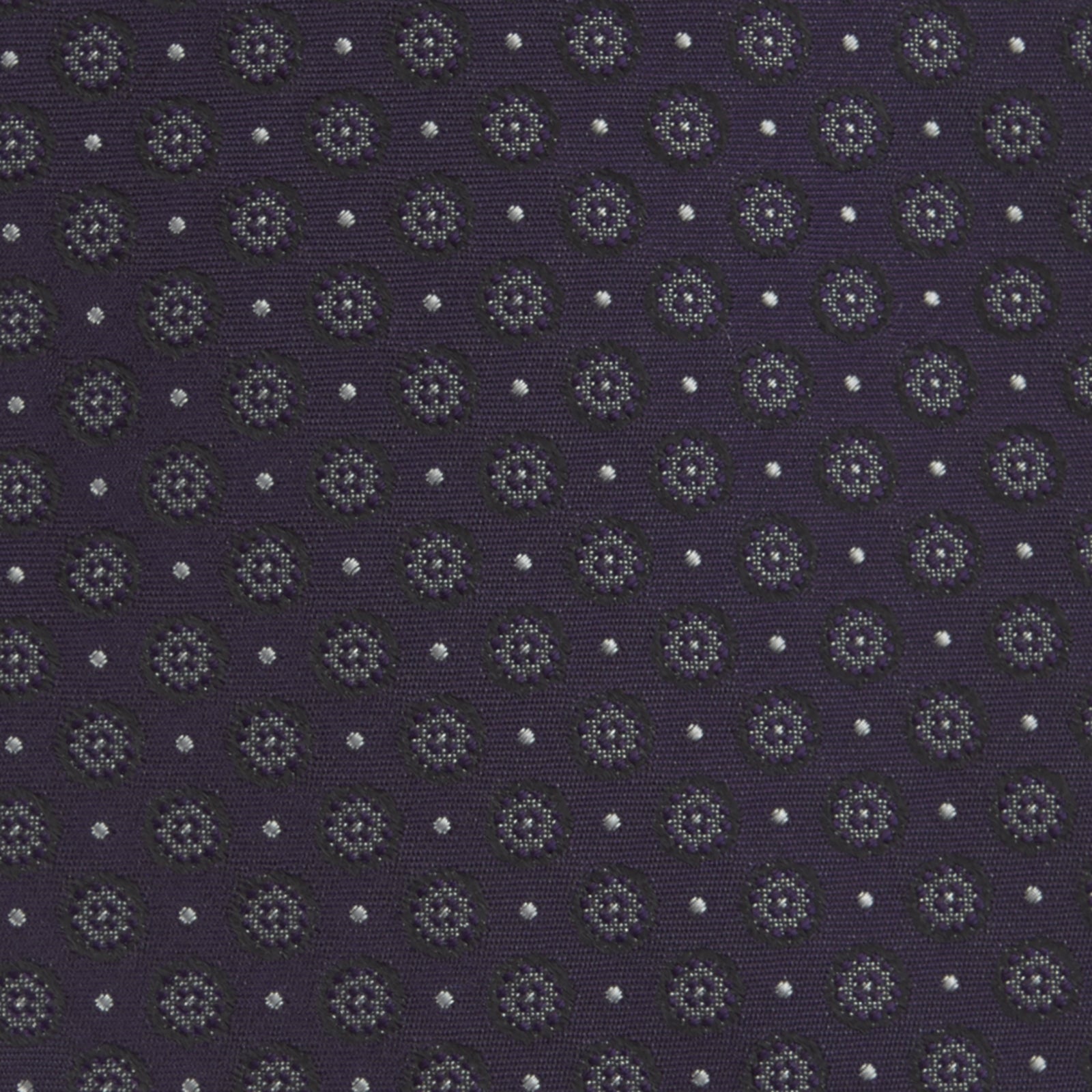 Image 3 of product Plum Floral Spot Silk Tie