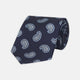 Navy and Light Blue Floating Paisley Silk Tie