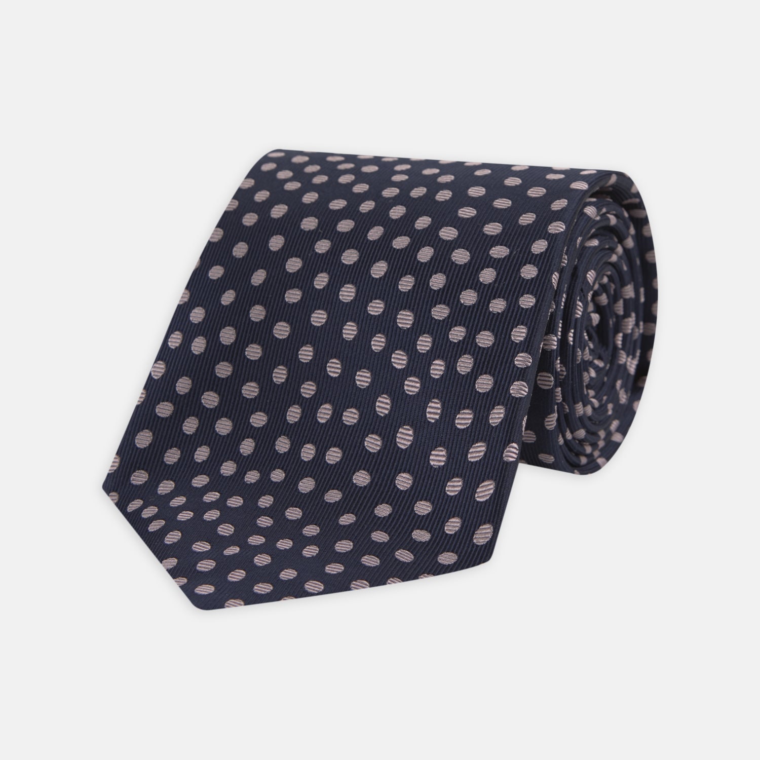 Image 1 of product Navy and Pink Paint Spot Silk Tie