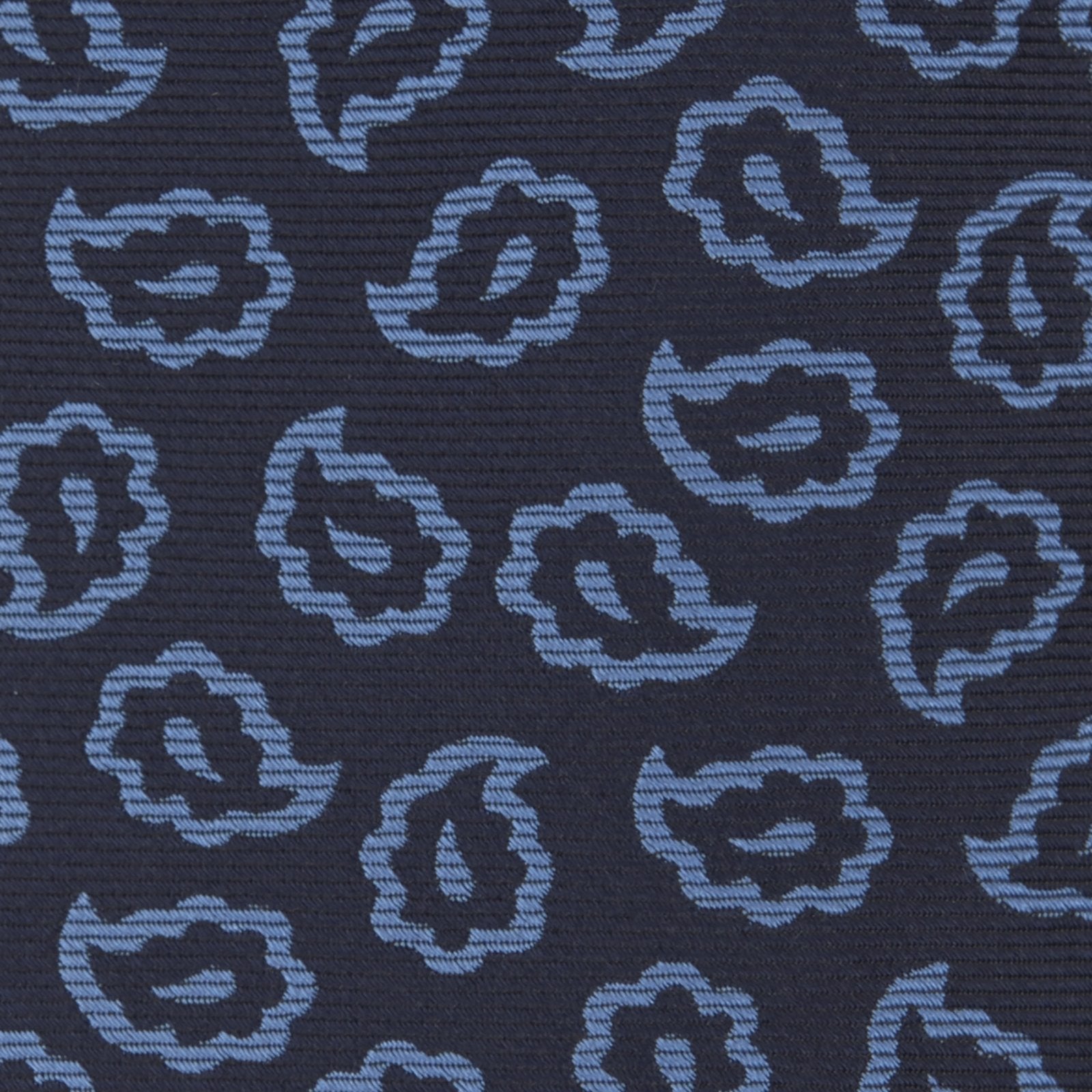 Image 3 of product Navy and Blue Petal Paisley Silk Tie