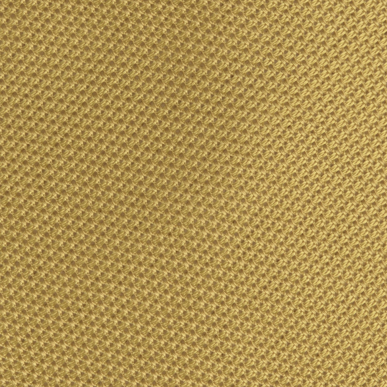 Image 3 of product The Turnbull & Asser Gold Grenadine Silk Tie, recognized for its dimensional stability, is shown rolled up against a plain white background.