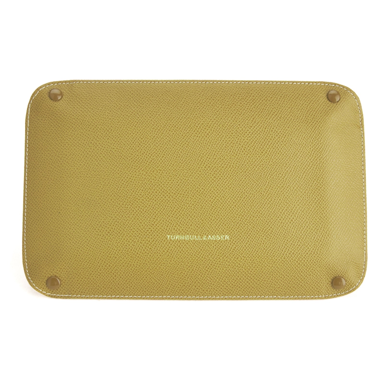Image 2 of product Yellow and Red Rectangular Leather Travel Tray