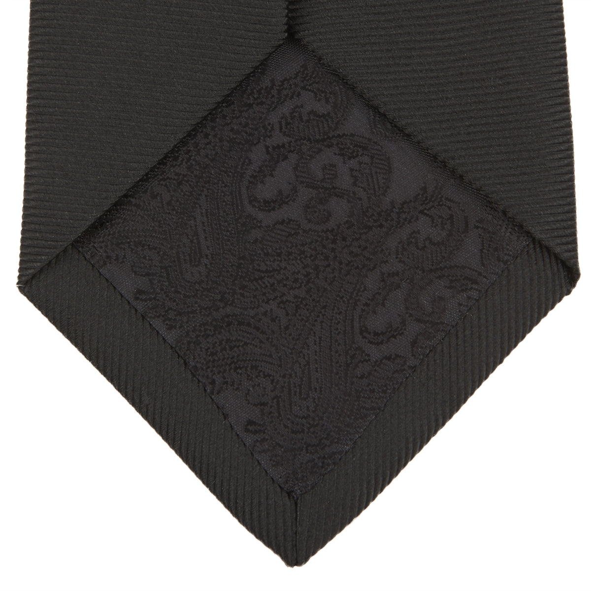 Image 4 of product Slim Black Twill Silk Tie