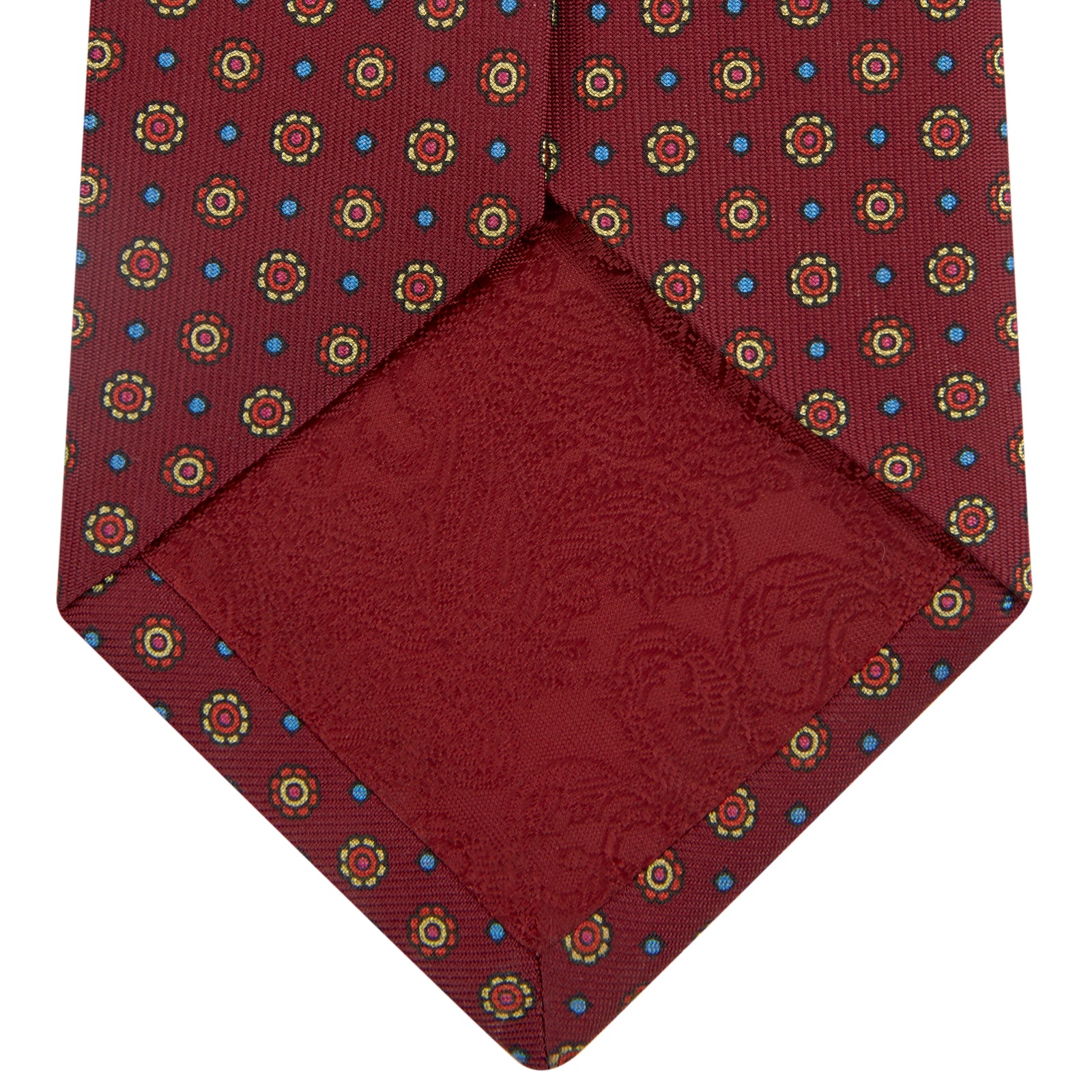 The Great Gatsby Burgundy Printed Silk Tie