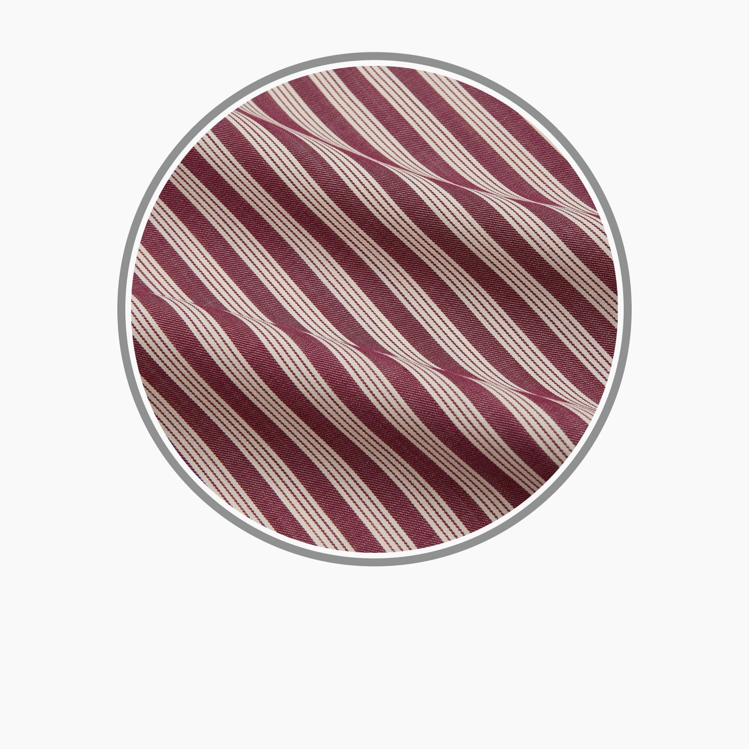 Burgundy Multi Stripe Wool Fabric | Turnbull & Asser