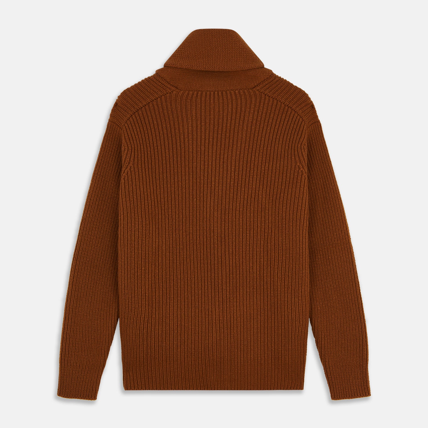 Image 4 of product Brown Ainsley Ribbed Shawl Cashmere Cardigan