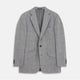 Grey Multi Check Linen Blend Barrington Blazer
