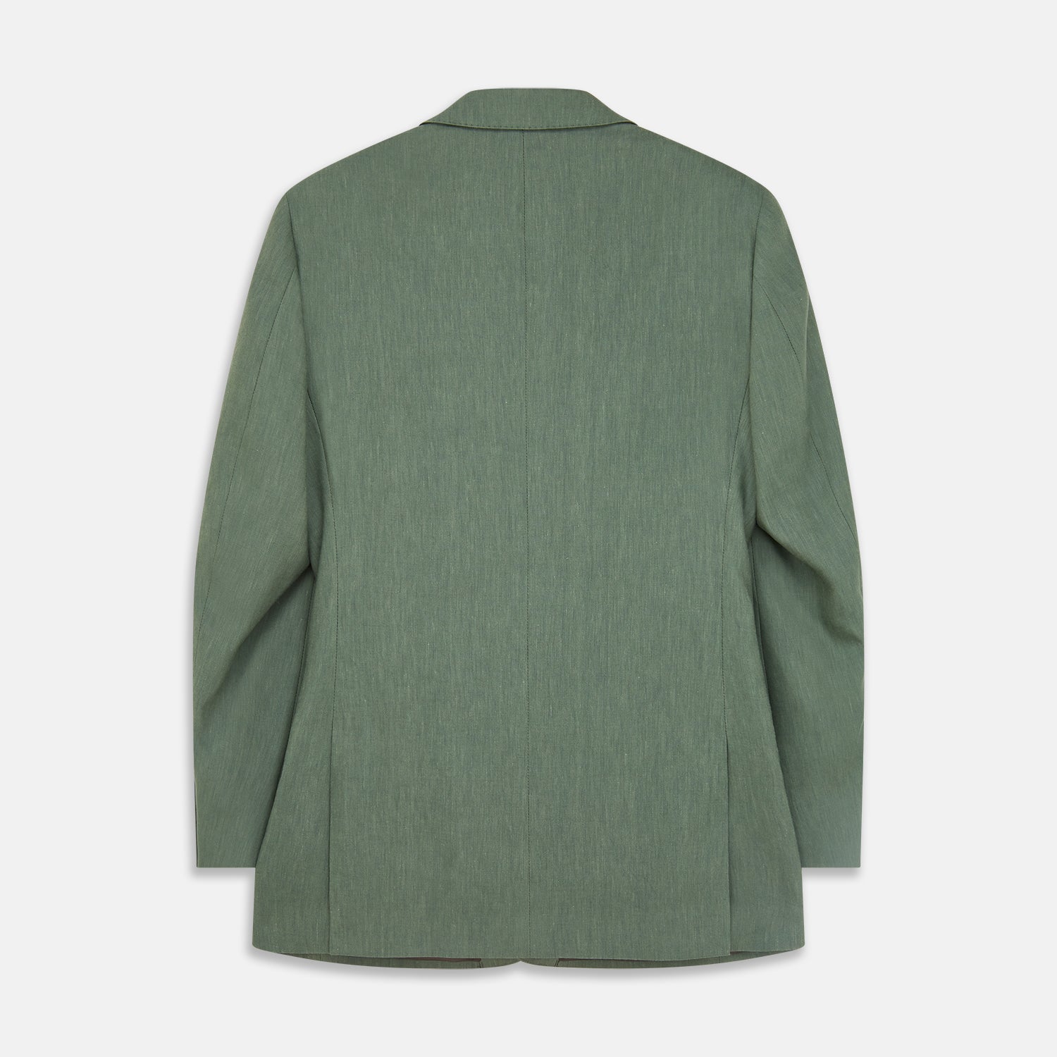 Image 4 of product Green Wool and Linen Blend Barrington Blazer