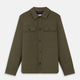 Green Quilted Cashmere Amhurst Overshirt