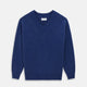 Marine Blue Cashmere Edwards V-Neck Jumper