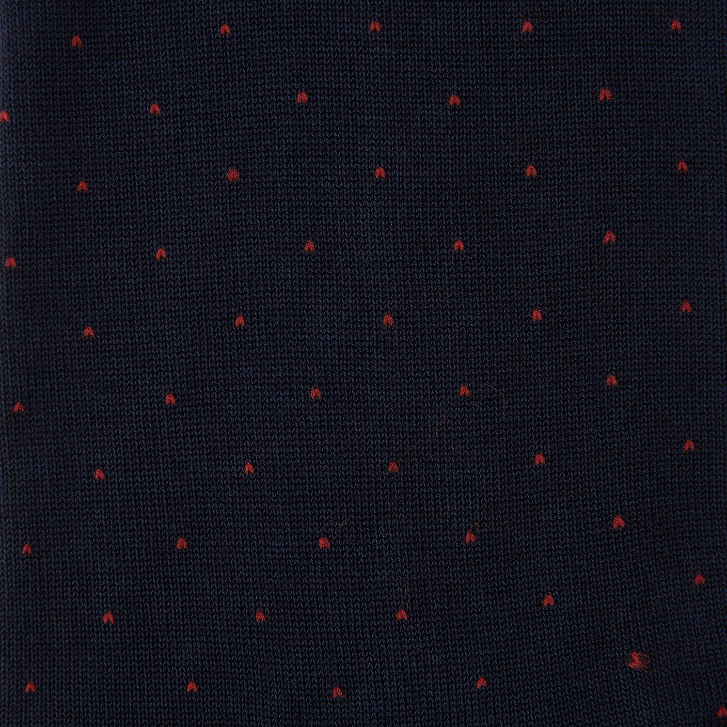 Image 2 of product Navy and Red Polka Dot Cotton Mid-length Socks
