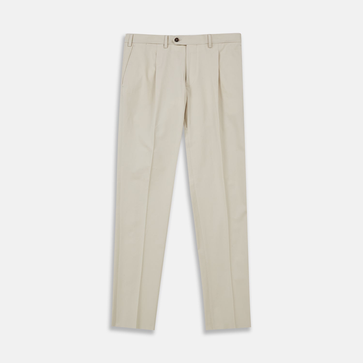 Image 1 of product Stone Cotton Twill Pleated Trousers