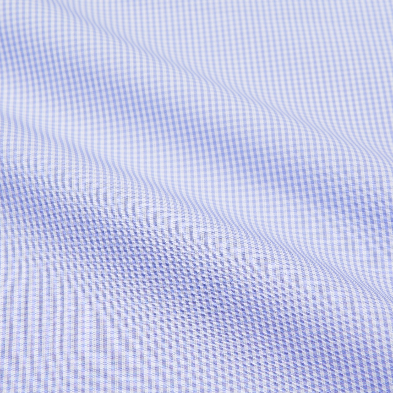 Image 2 of product Blue Fine Check Piped Sea Island Quality Cotton Pyjama Set