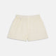 The Plain Cream Cotton Boxer Shorts by Turnbull & Asser feature an elasticated waistband and are shown flat on a white background.