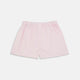 Turnbull & Asser's Plain Pink Cotton Boxer Shorts feature an elastic waistband and are shown flat on a white background—ideal for those seeking classic men's underwear and everyday comfort.