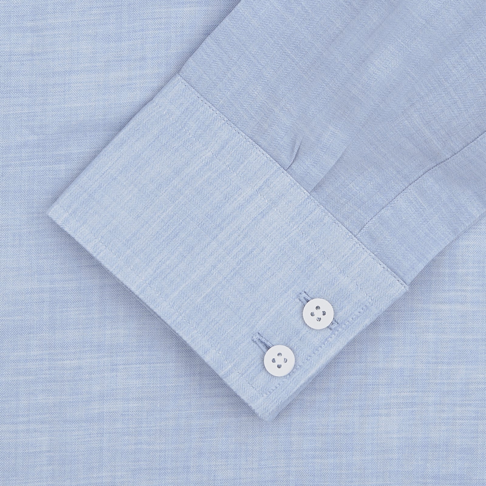 Image 3 of product Esquire Edit Tailored Fit Light Blue Shirt with Kent Collar and 2-Button Cuffs