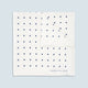 White and Navy Spot Silk Pocket Square