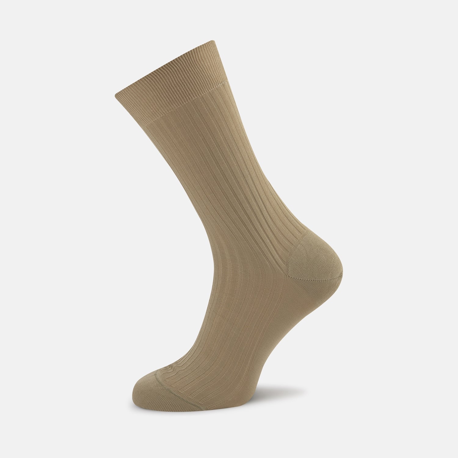 Image 1 of product Light Khaki Short Pure Cotton Socks