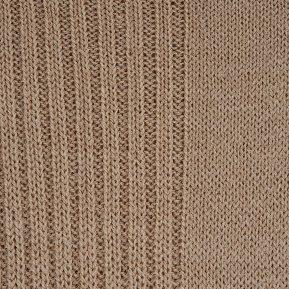 Ecru Mid-Length Merino Wool Socks