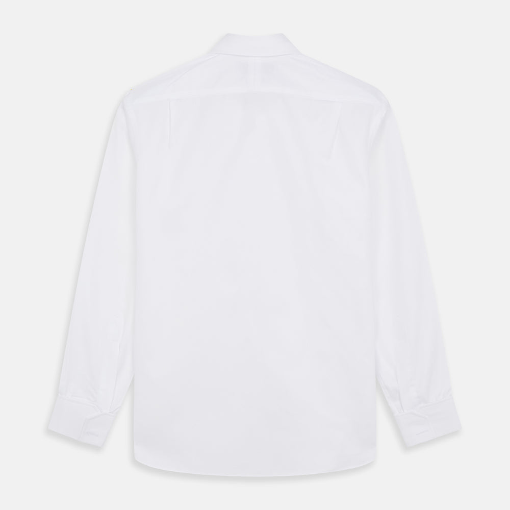 WHITE TAILORED FIT DRESS SHIRT