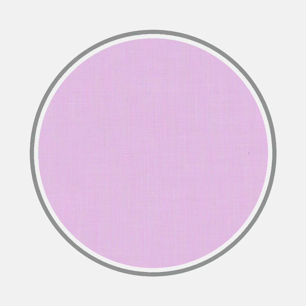 A large lavender circle with thin white and thick gray borders, centered on a light gray background—ideal for featuring Bespoke Fabric 0047 18 by Turnbull & Asser or trying modern monogram designs.