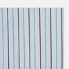 View 2 of product The Turnbull & Asser Burgundy Wide Pinstripe Hand-Rolled Handkerchief features bold burgundy stripes with hand-rolled edges, displayed flat on a white background for an elegant look.