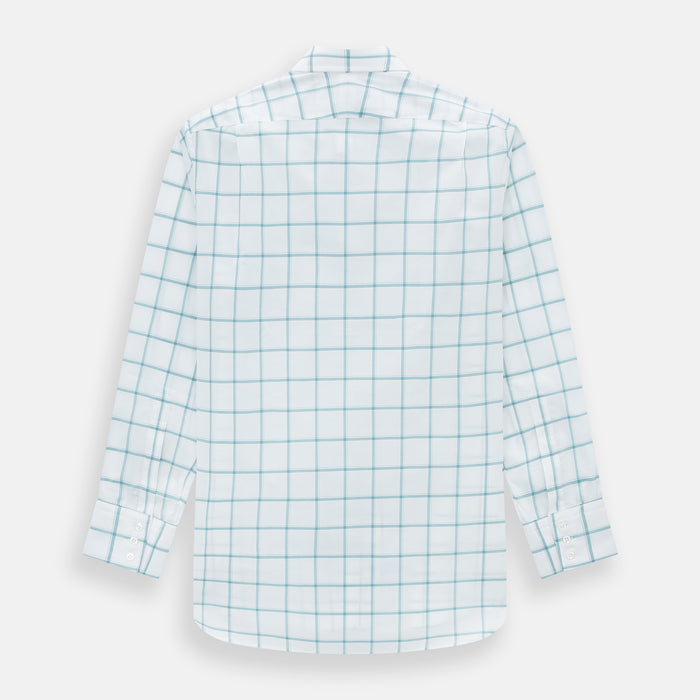 Sage Grid Check Mayfair Shirt Image 2